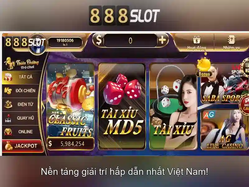 888slot: Nền tảng slot trực tuyến đáng tin cậy và đa dạng